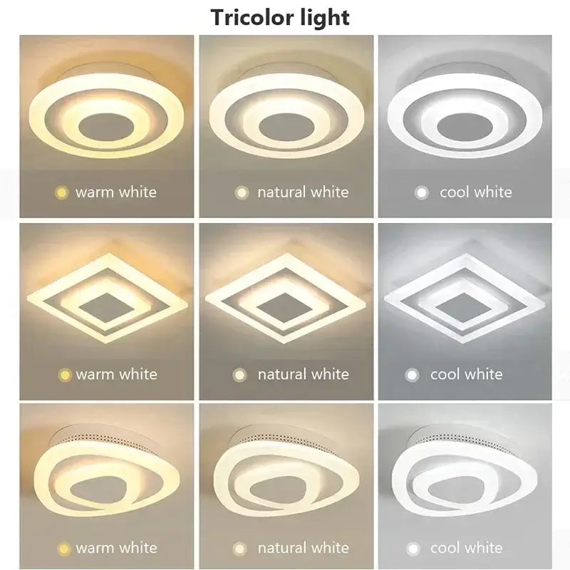 Gold Circular Ceiling Lamp