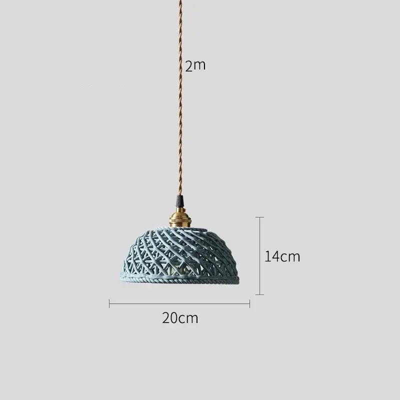 Gray Ceramic Pendant Light