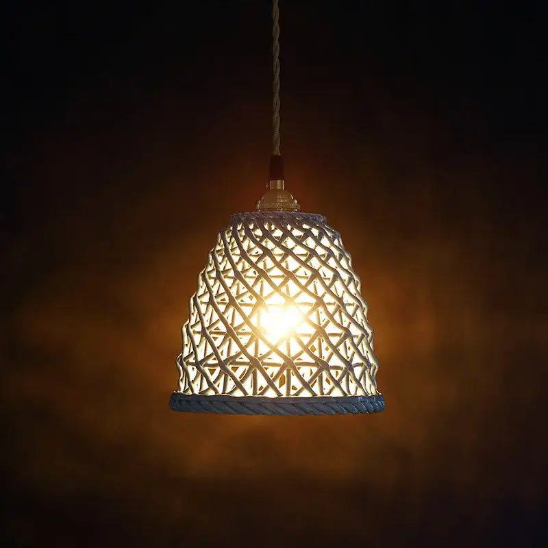 Gray Ceramic Pendant Light