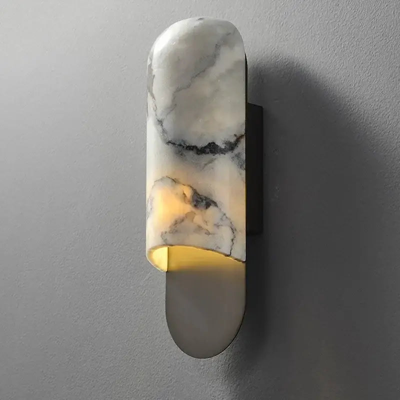 Gray Marble LED Sconce