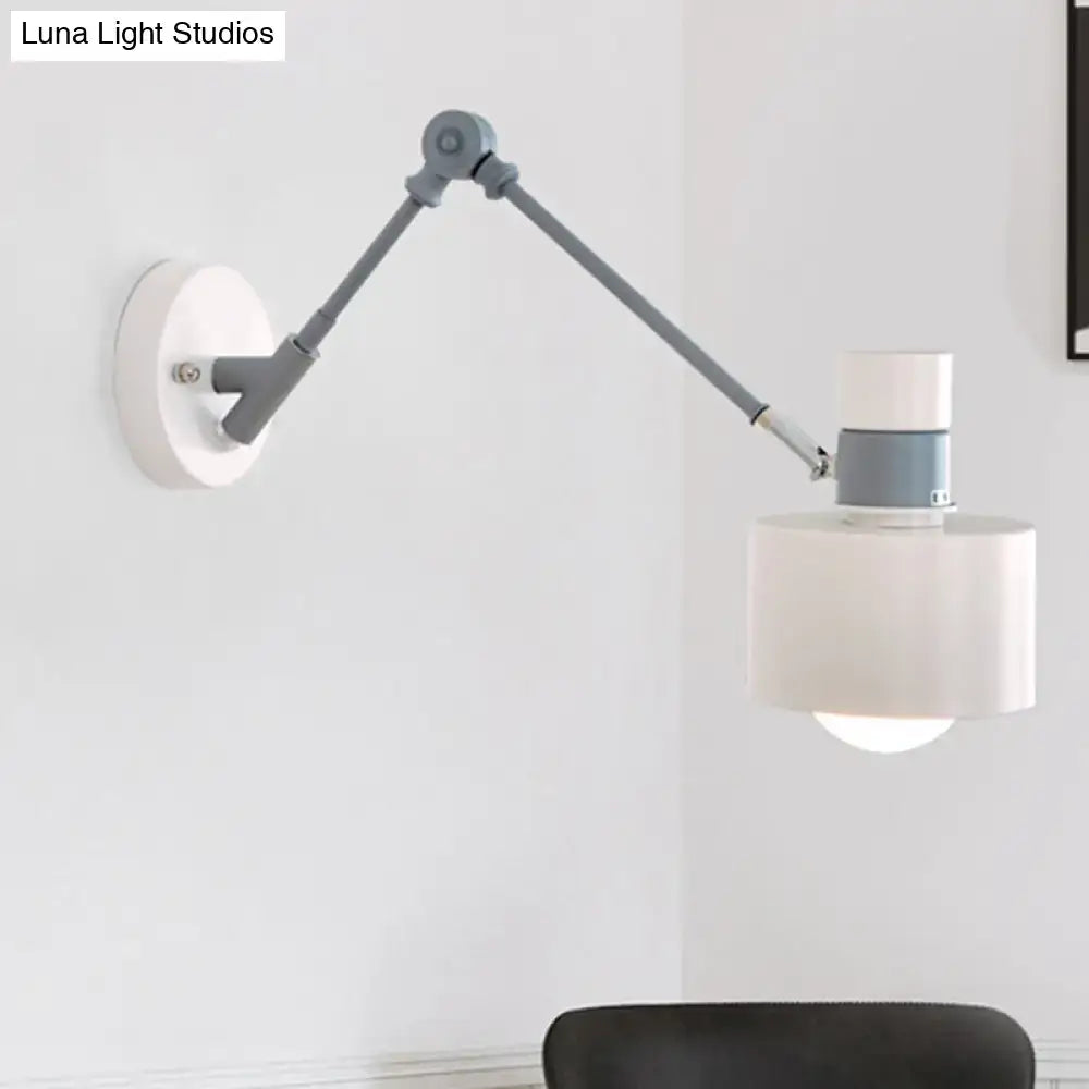 Gray Adjustable Wall Sconce