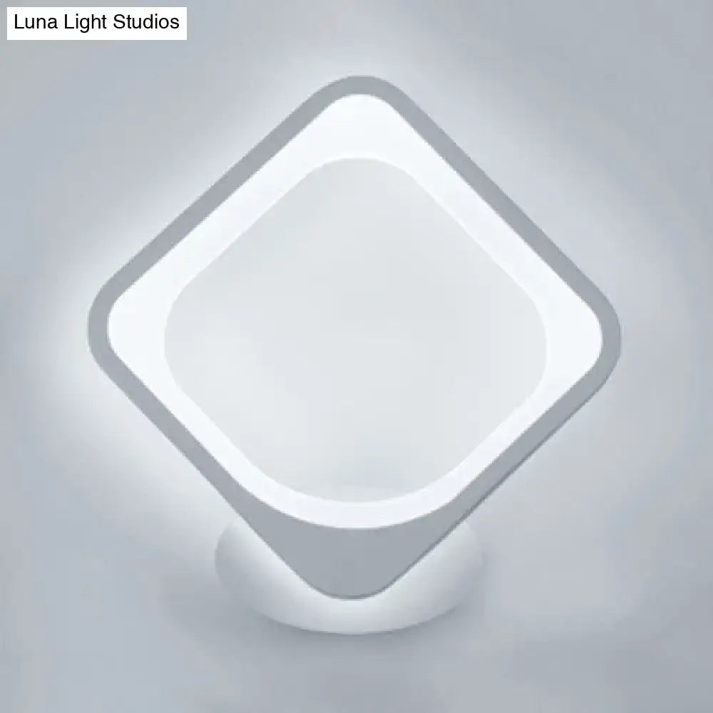 White Heart LED Sconce