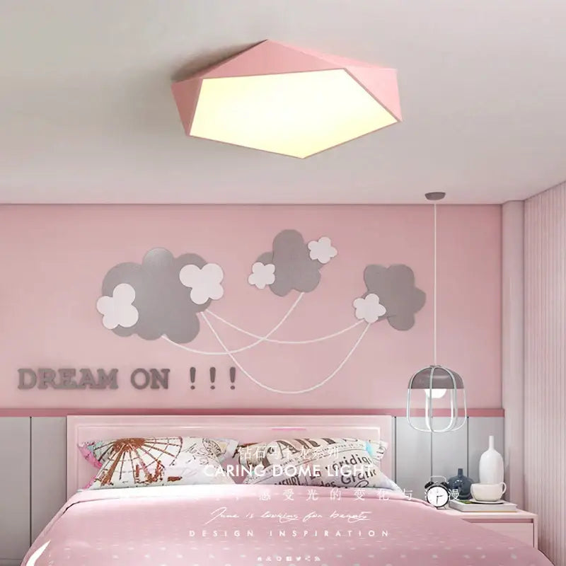 White Hexagonal LED Lamp