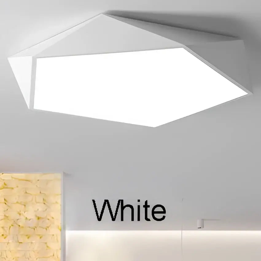 White Hexagonal LED Lamp
