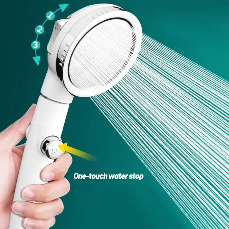 White High Pressure Showerhead