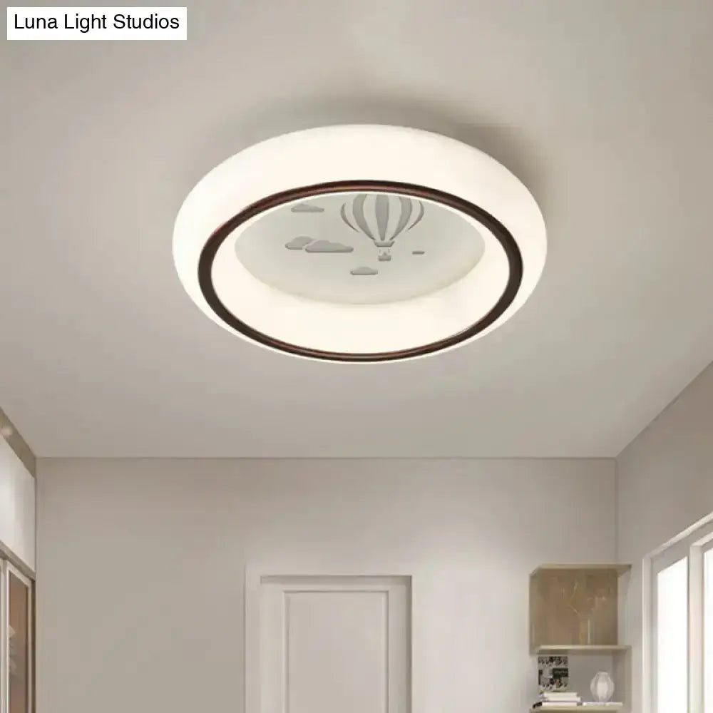 White Balloon Ceiling Light