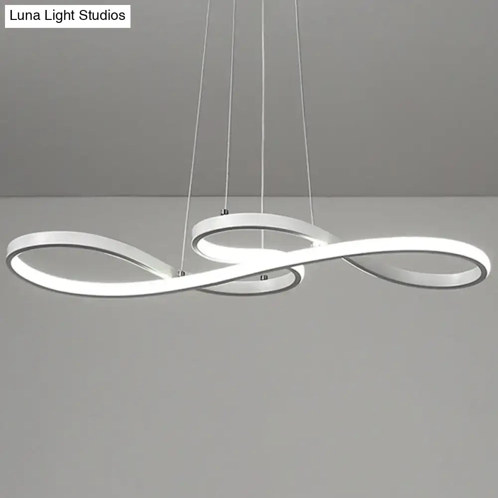 White Infinity LED Island Light