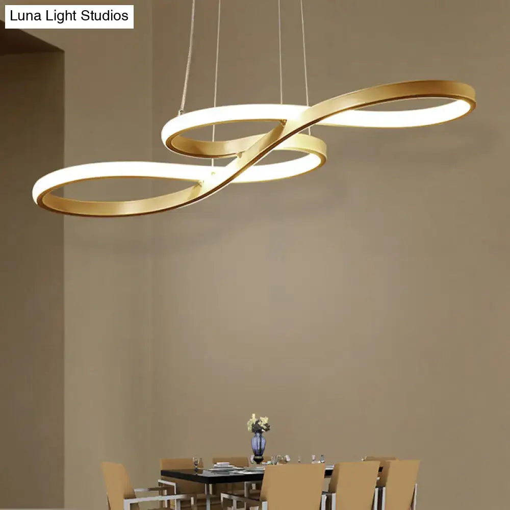 White Infinity LED Island Light