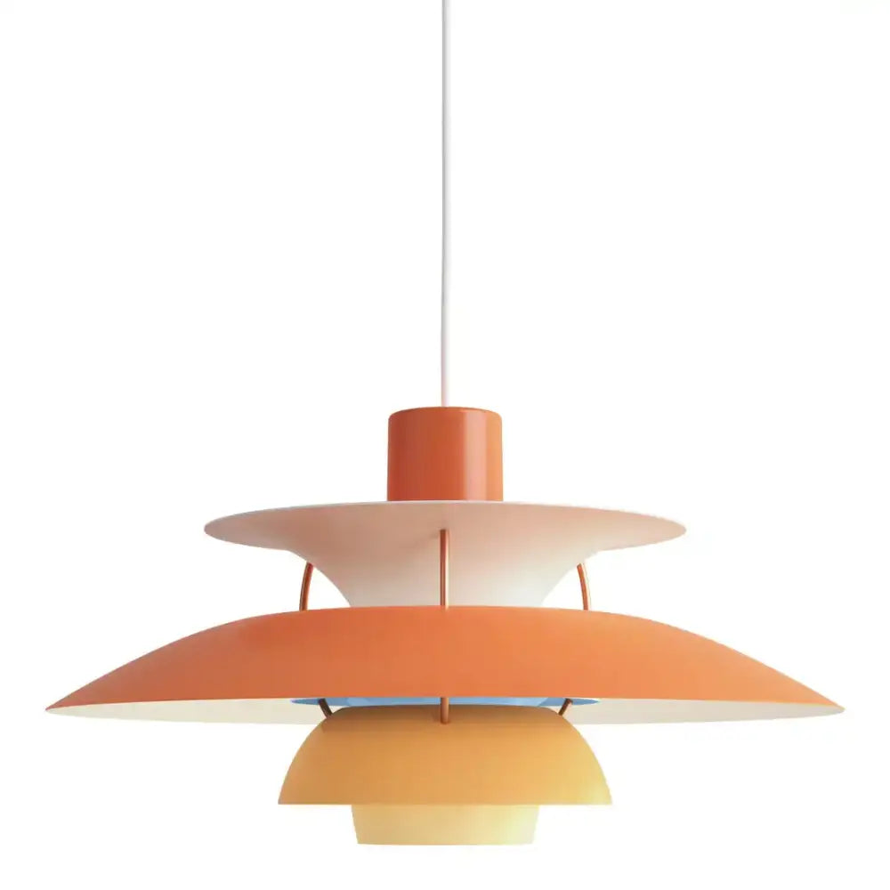 White Layered Pendant Light