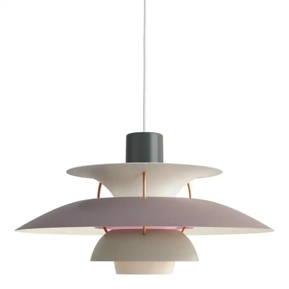 White Layered Pendant Light