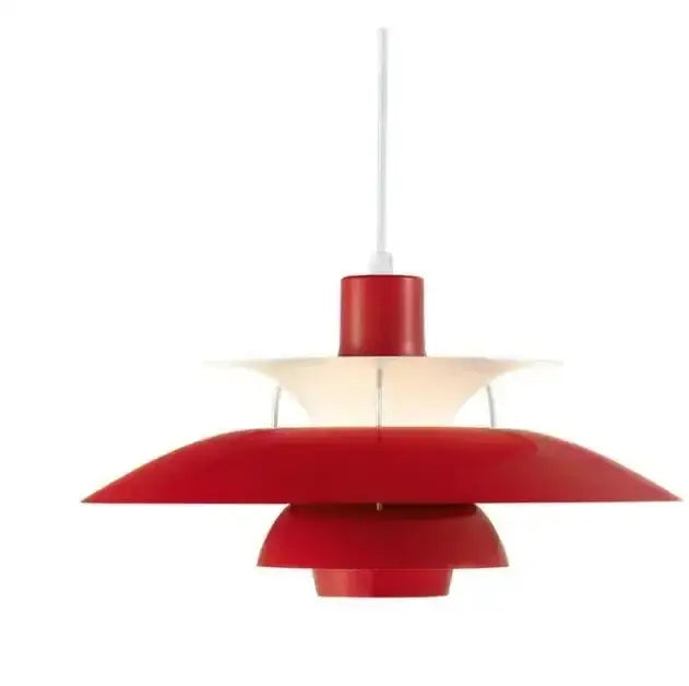 White Layered Pendant Light