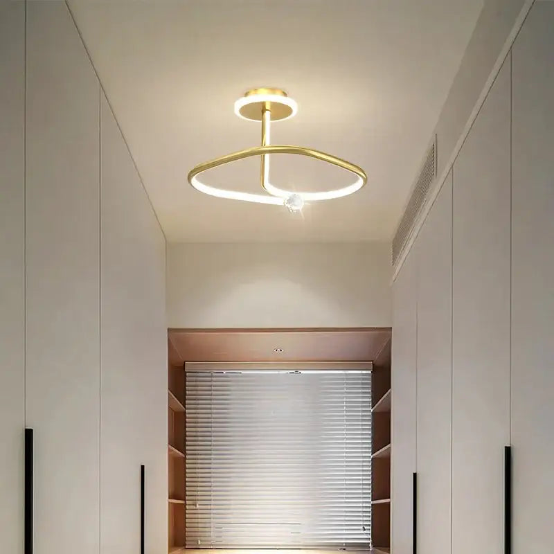 White Crystal Ceiling Light