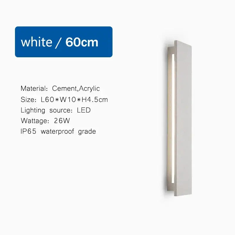 White Limestone Wall Light
