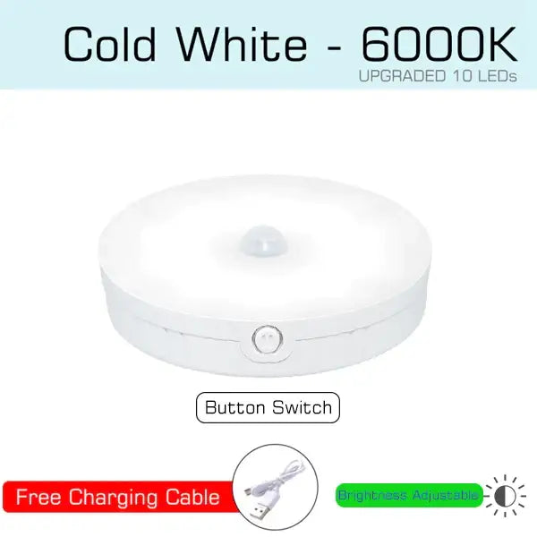 White USB Motion-Sensor Nightlight