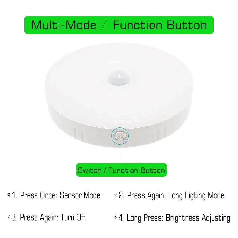 White USB Motion-Sensor Nightlight