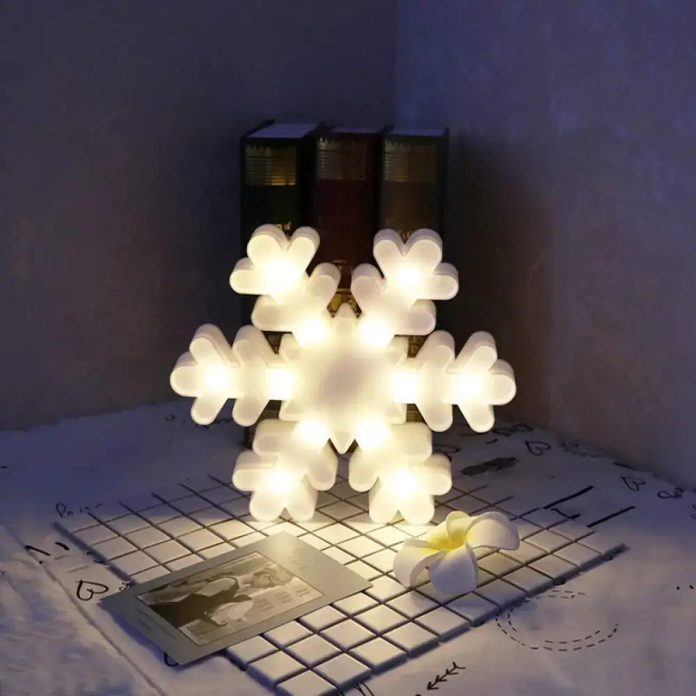 White Reindeer Nightstand Light