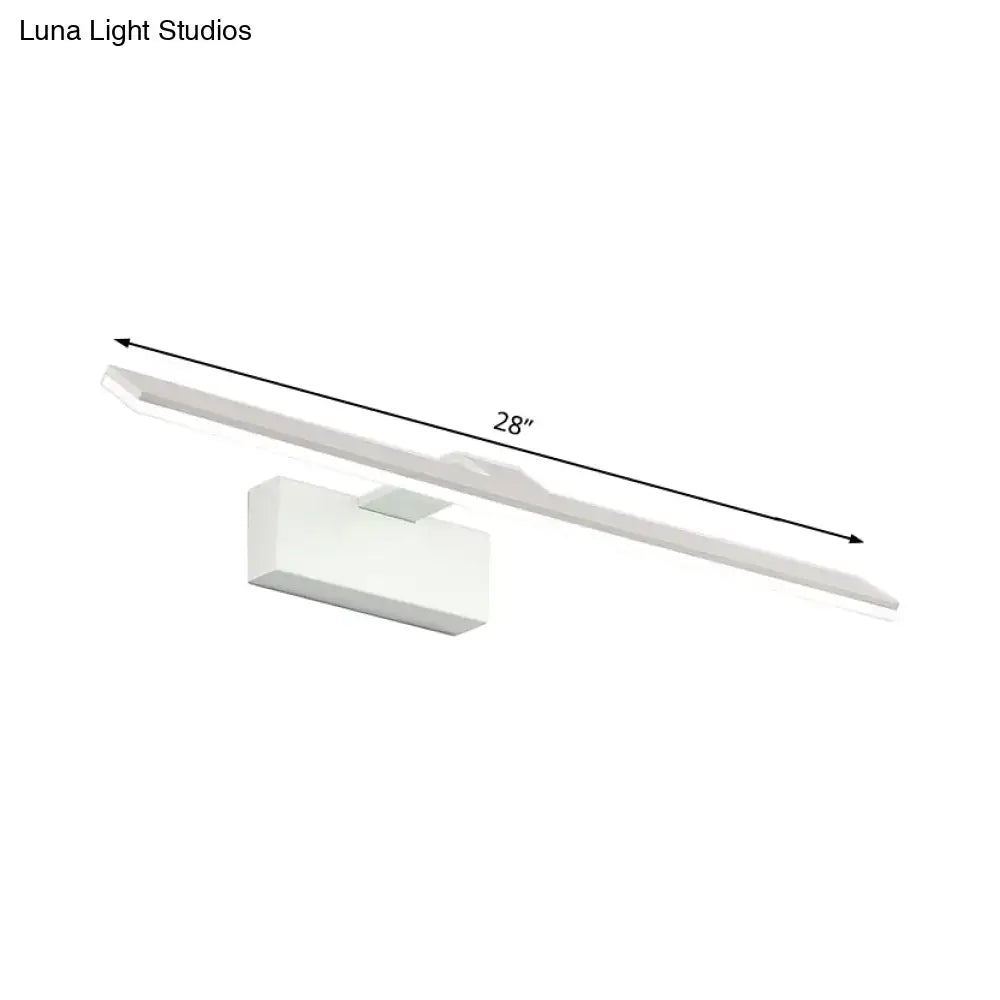 White Rectangular Wall Light
