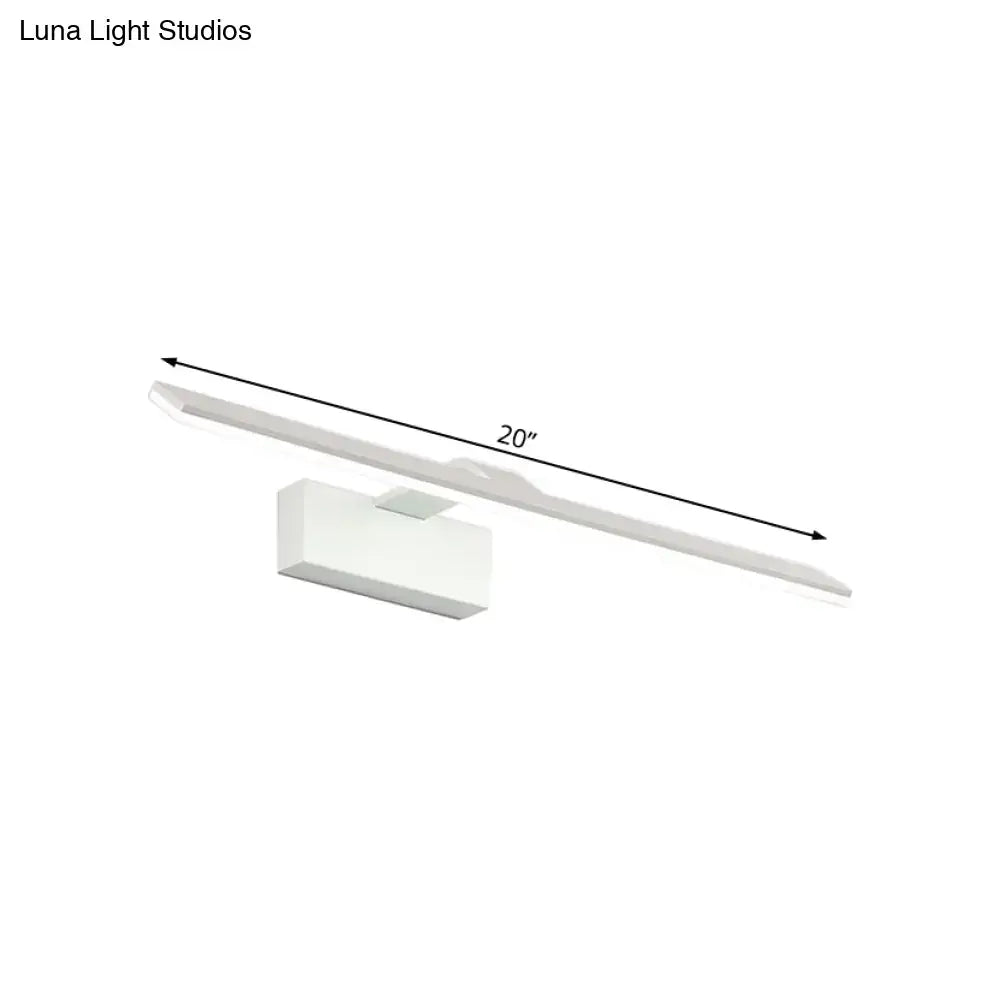 White Rectangular Wall Light