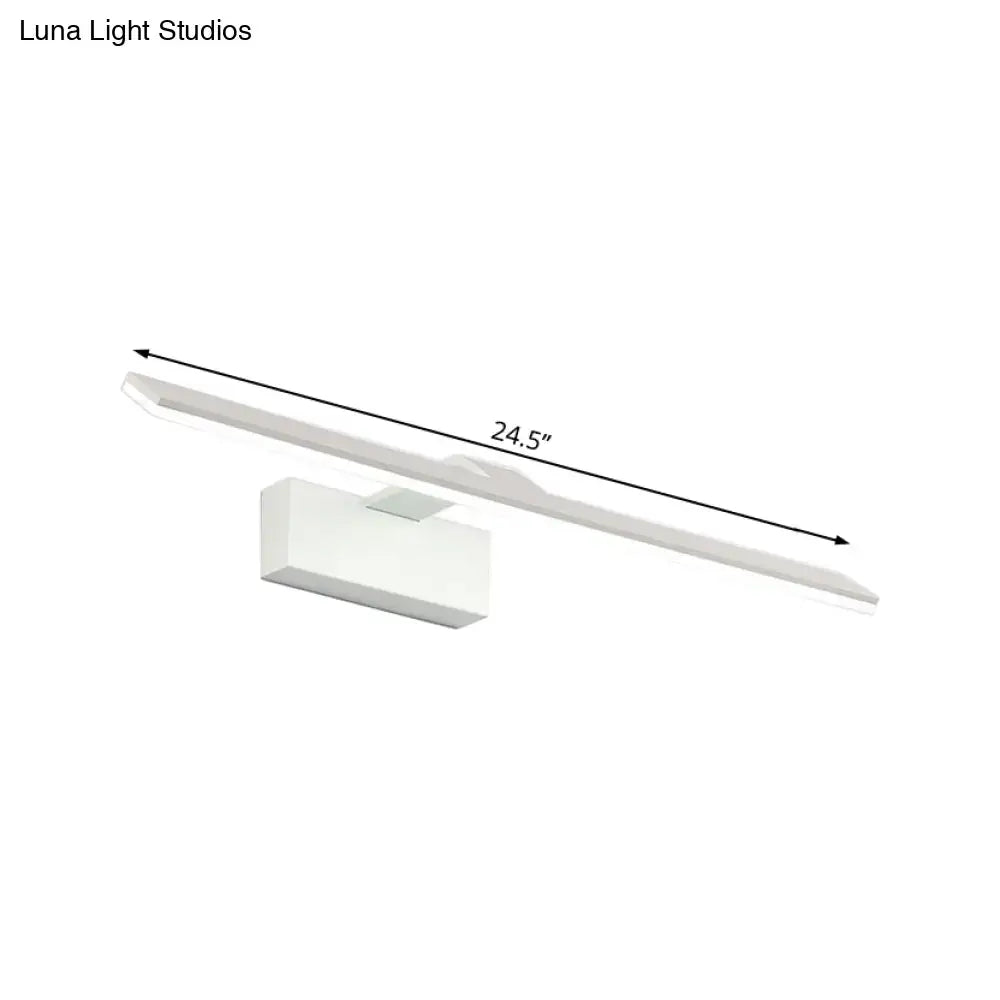 White Rectangular Wall Light