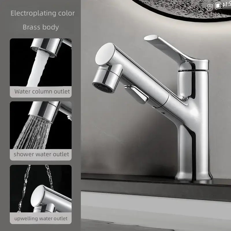 White Matte Pull-Out Faucet