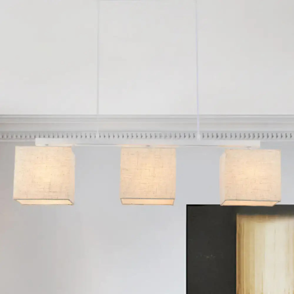 White Fabric Island Light