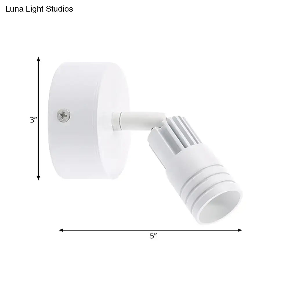 White Metal Wall Spotlight