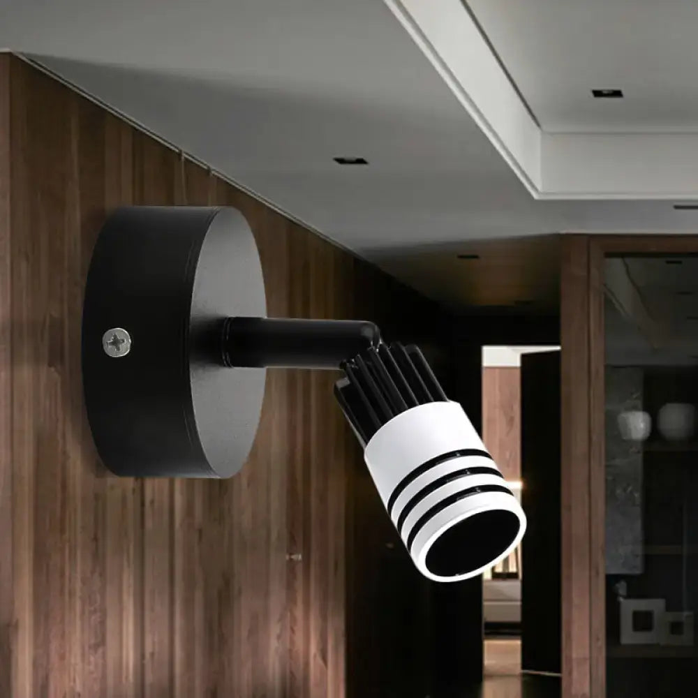 White Metal Wall Spotlight