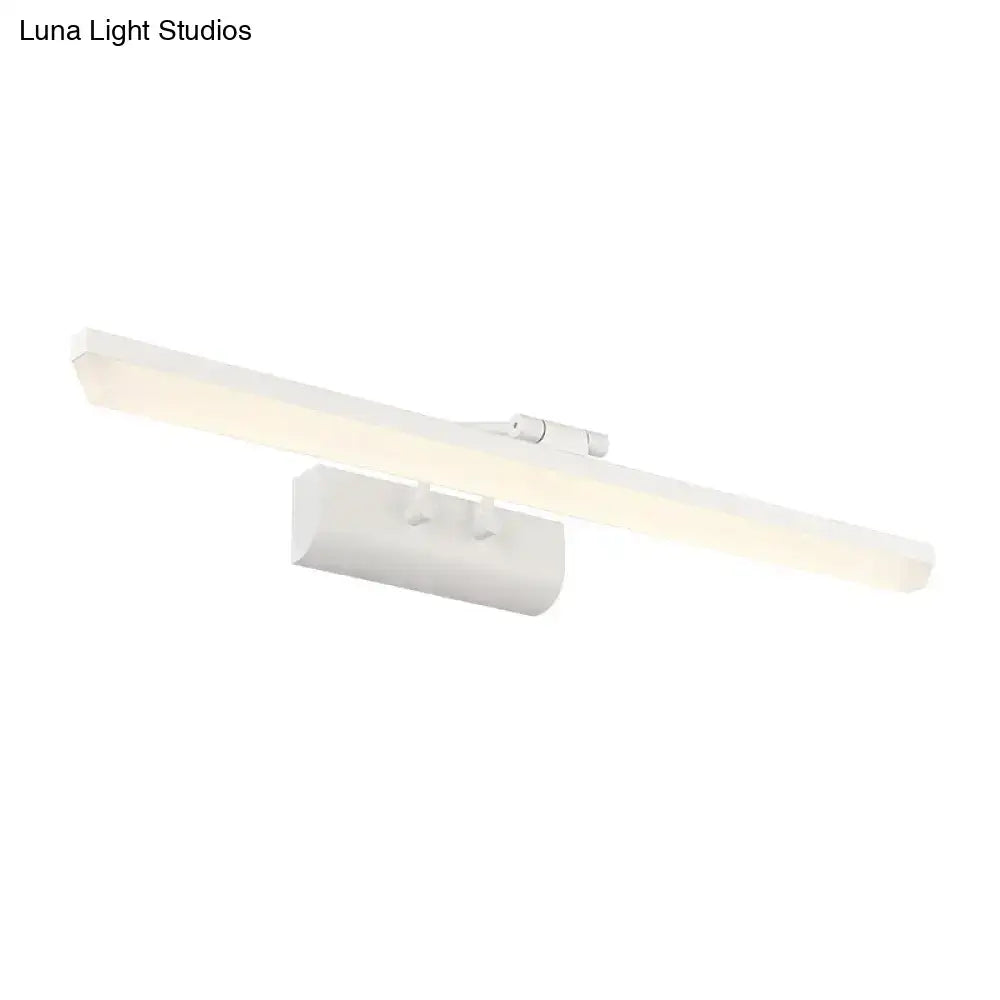 White Cylinder Vanity Light