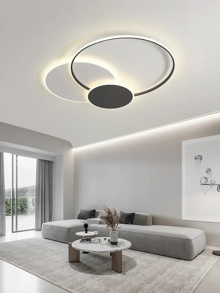 White Circles Ceiling Light