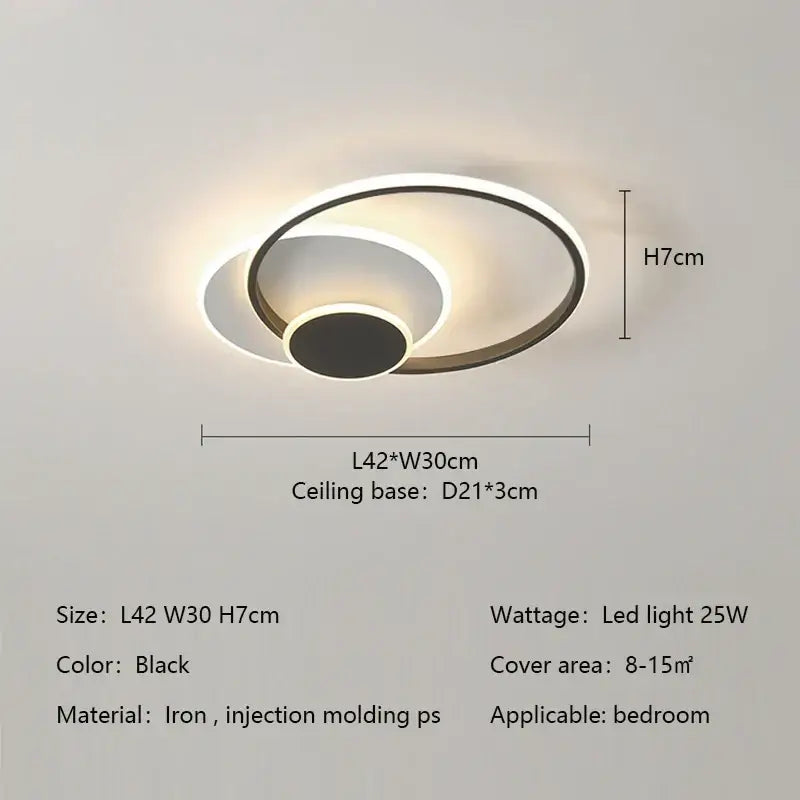 White Circles Ceiling Light