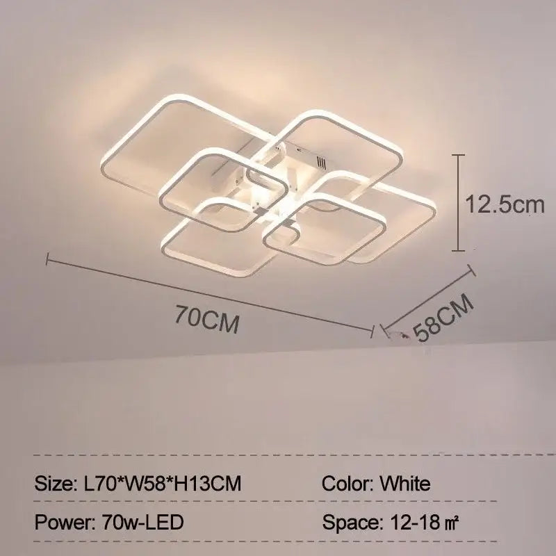 White Overlapping LED Light