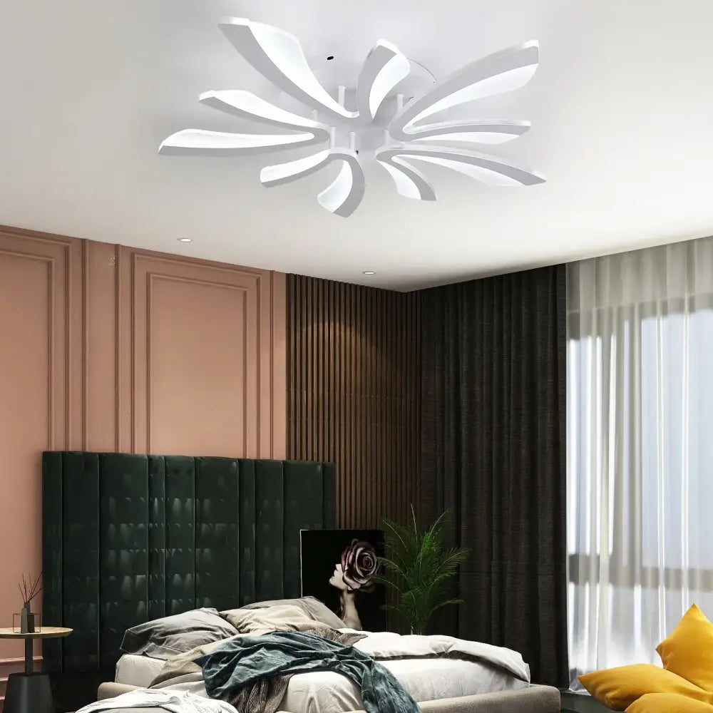 White Petal LED Chandelier