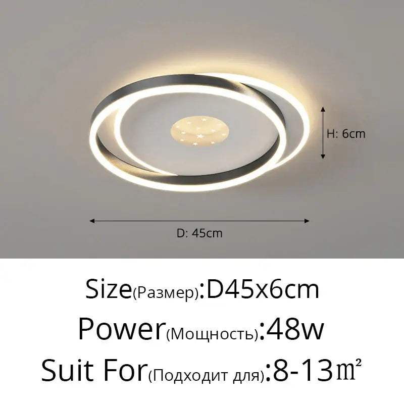 White LED Ceiling Chandelier with Dimmable Feature