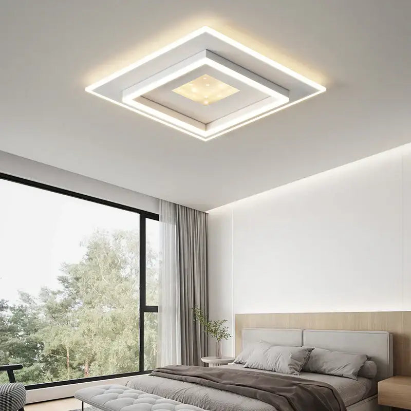 White LED Ceiling Chandelier with Dimmable Feature