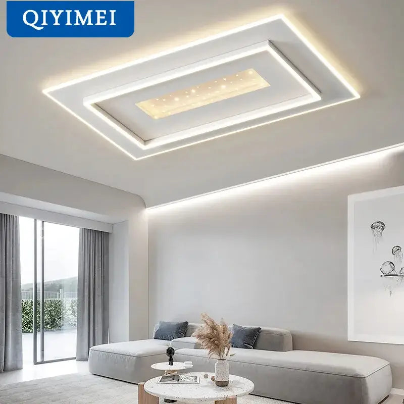 White LED Ceiling Chandelier with Dimmable Feature