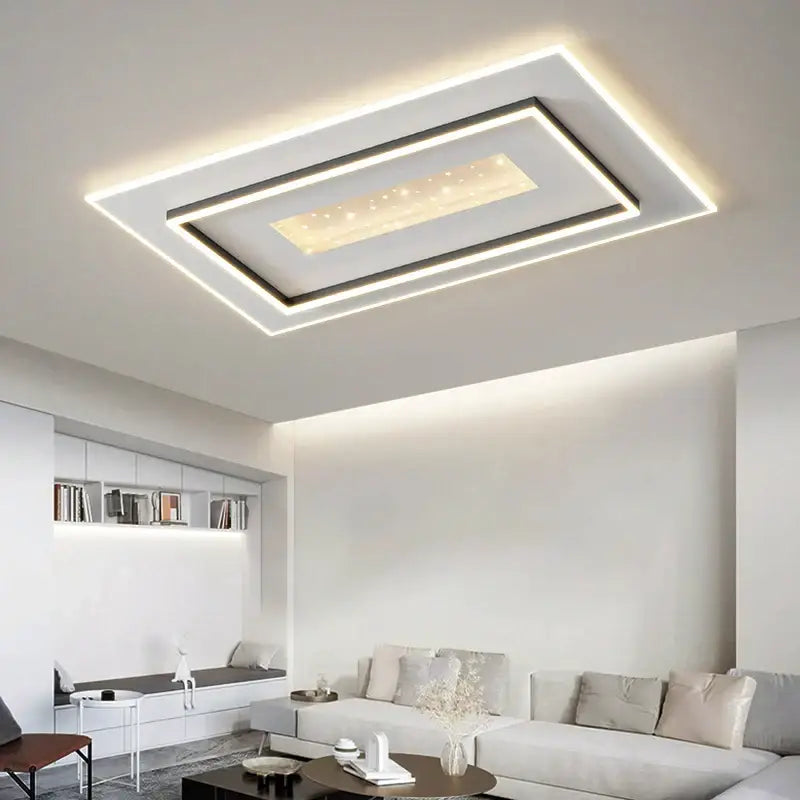 White LED Ceiling Chandelier with Dimmable Feature