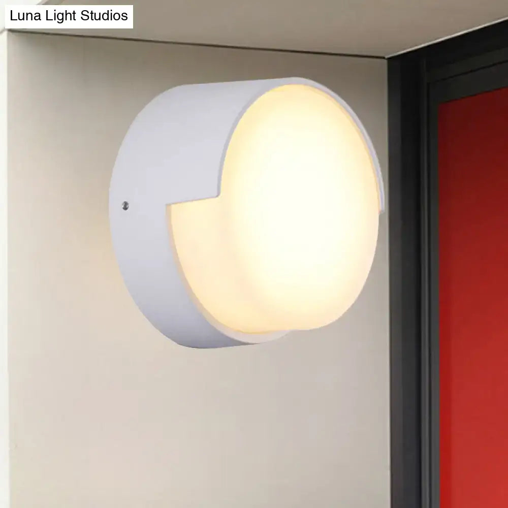 White Rectangular Metal Acrylic Wall Light