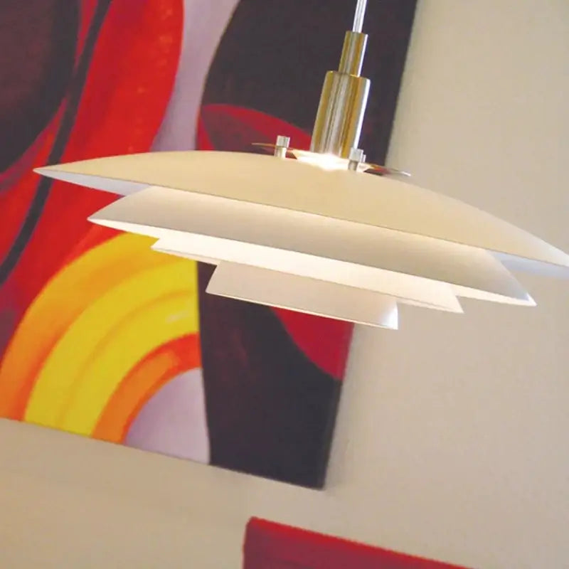White Gradient Pendant Light