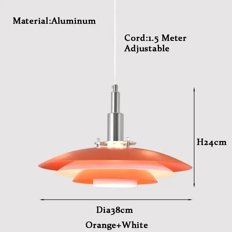 White Gradient Pendant Light