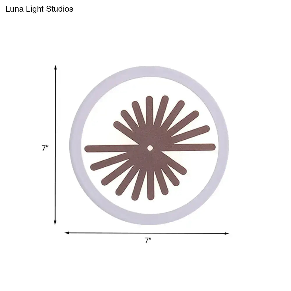 White Leaf Wall Light
