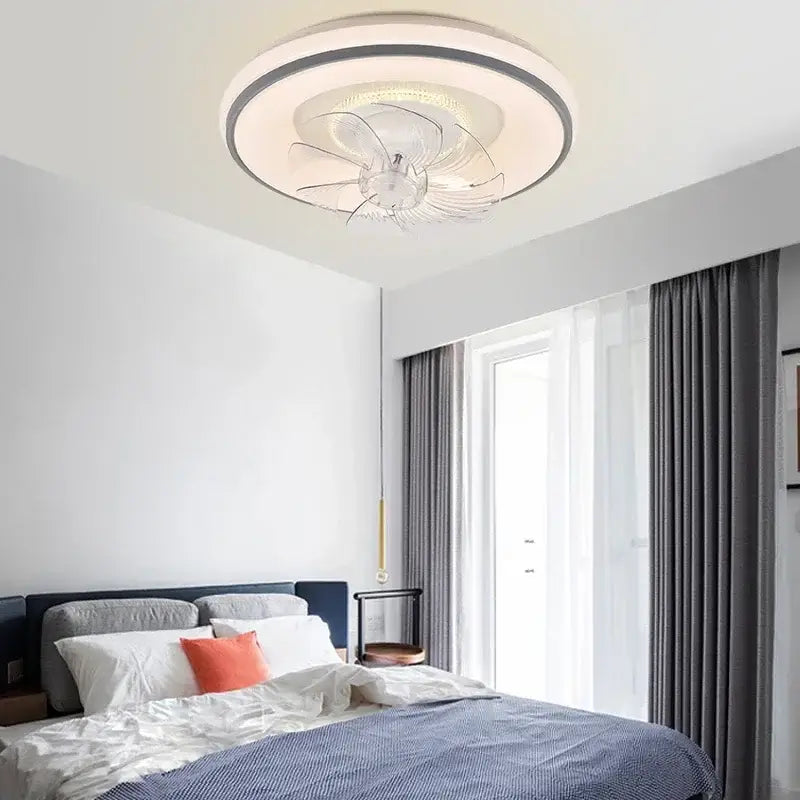 Silver LED Ceiling Fan