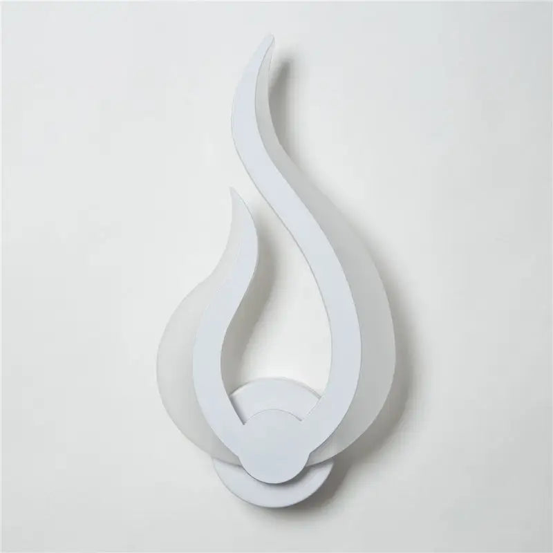 White Spiral LED Sconce
