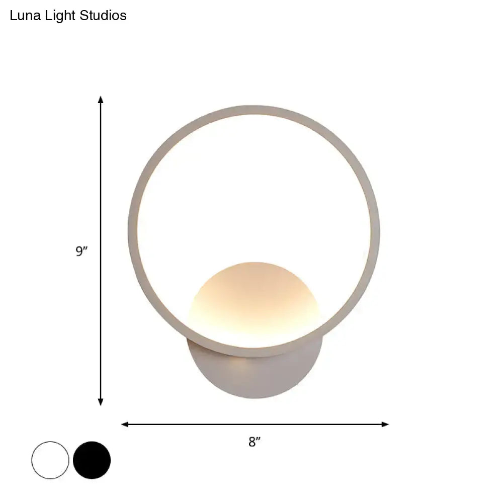 White Square Bedside Lamp