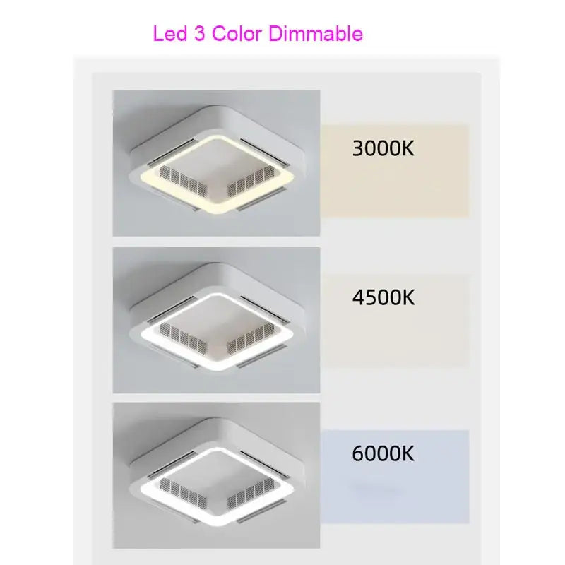 White Square Bladeless Fan