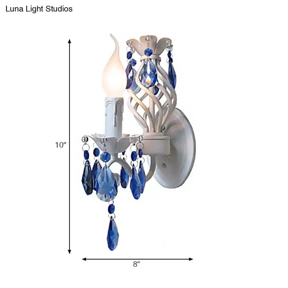 White Crystal Wall Sconce