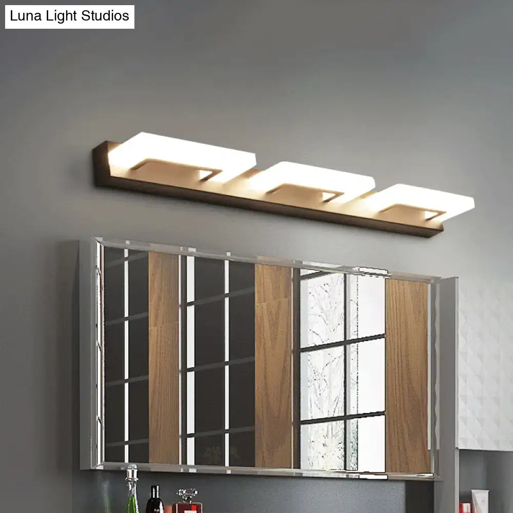 Black Acrylic Vanity Sconce