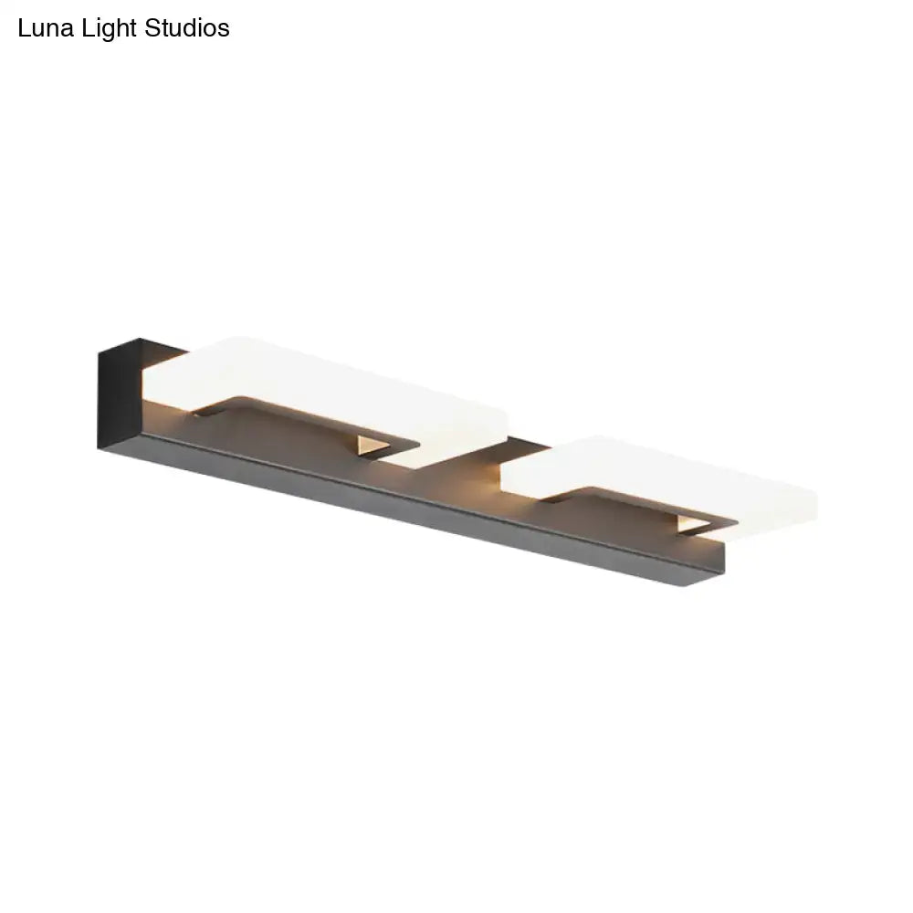 Black Acrylic Vanity Sconce