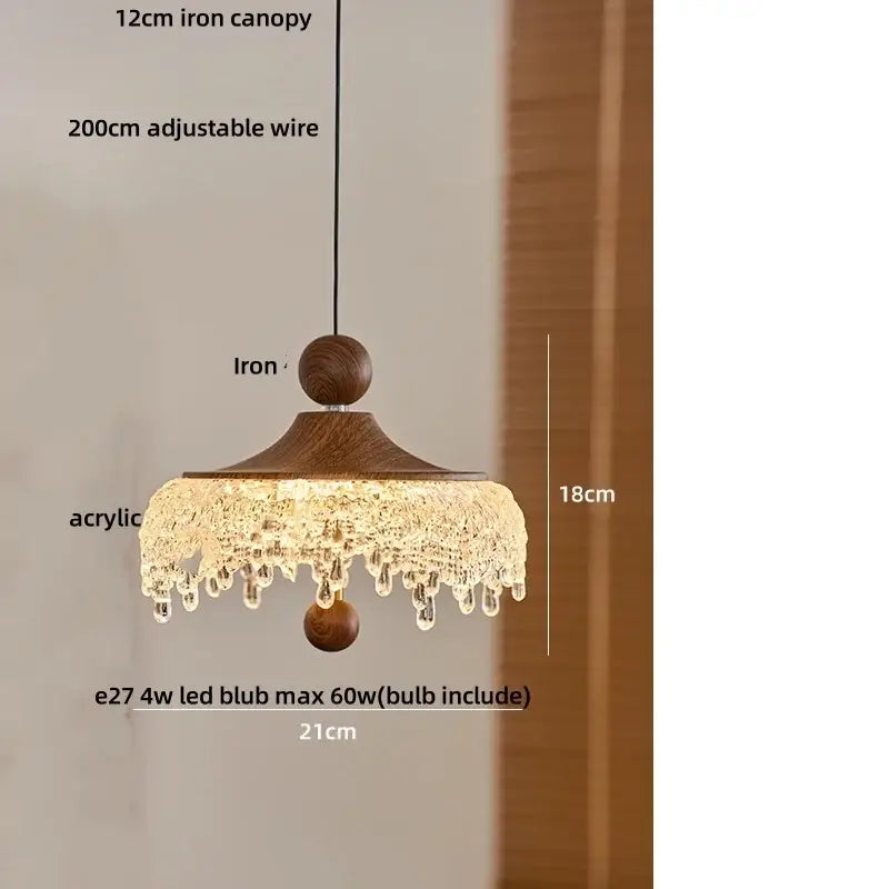Acrylic Iceberg Pendant Light