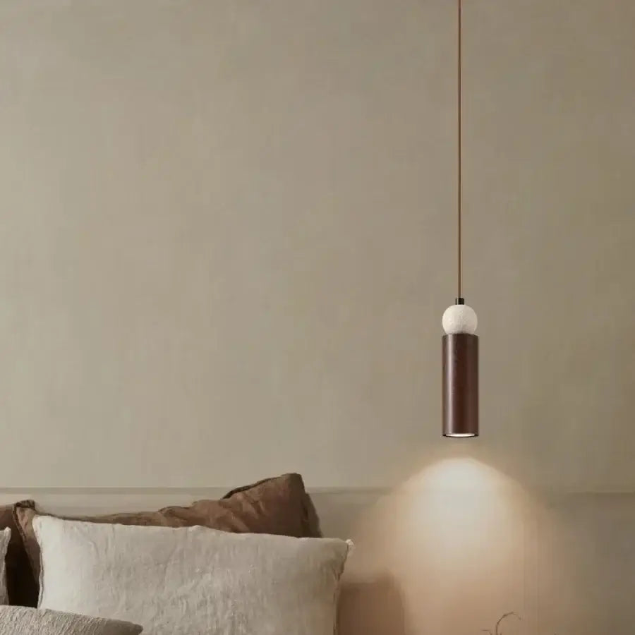 Travertine Iron Pendant Light