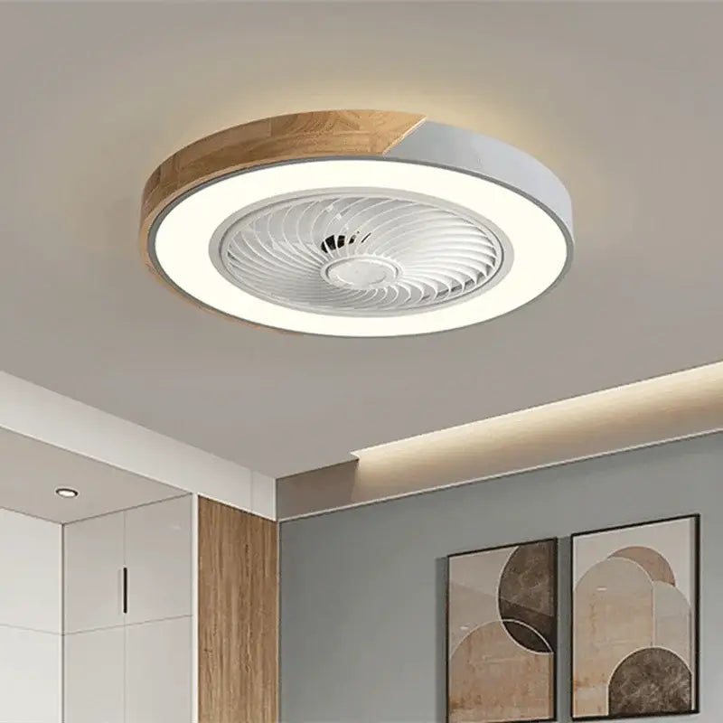 Wood LED Ceiling Fan